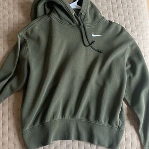 Olive green Nike hoodie